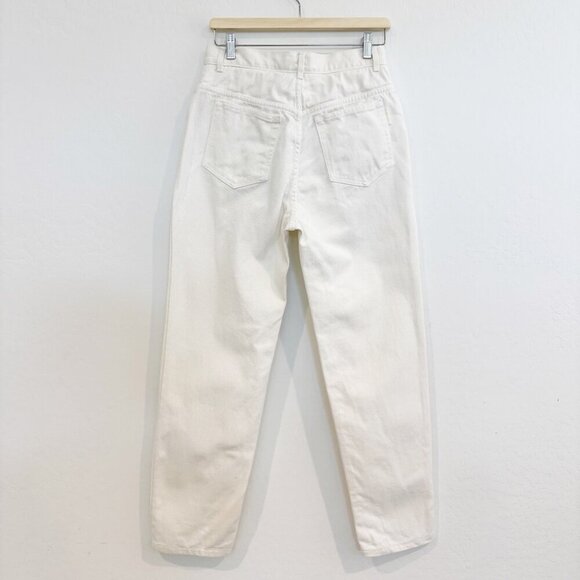 St. John Denim High Rise Straight Leg Signature Jeans Luxury Casual White 10 - Picture 11 of 11